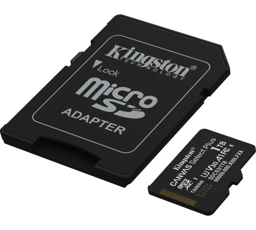Карта памяти Kingston Canvas Select Plus microSDXC 1TB SDCS3/1TB с адаптером
