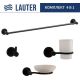 Набор аксессуаров для ванной Lauter 21TS20116 + 21TS20114 + 21T2010 + 21TS2014 Matt Black, 4 предмета
