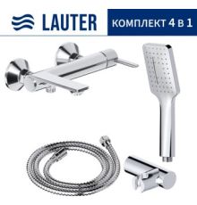 Смеситель Lauter Velvet 21СК6696С + 21СКFG80101C + 21S00126 + 21CKFS90120