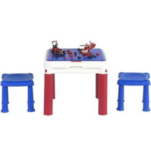 Игровой стол Keter Construction Play Table 227497 красный/синий