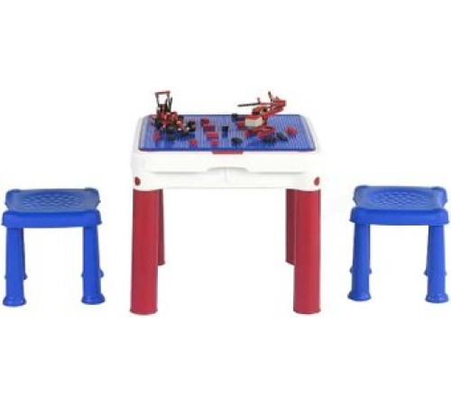 Игровой стол Keter Construction Play Table 227497 красный/синий
