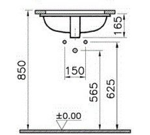 Умывальник Vitra S20 5474B003-0618