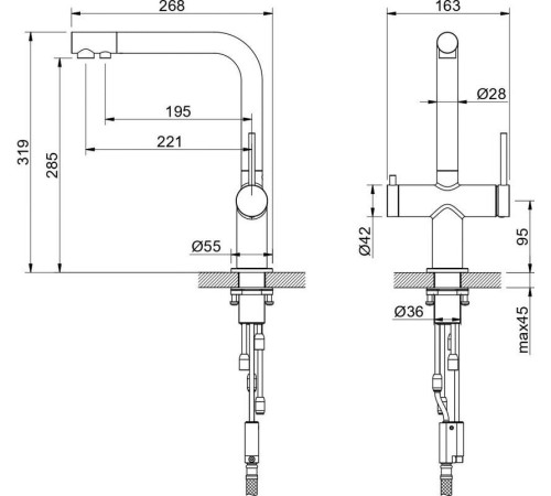 Смеситель Aquatek Европа AQ1385BG