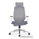 Офисное кресло Norden Имидж Gray 2 YS-0817HFY+FYW белый пластик/серая ткань