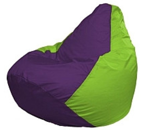 Кресло-мешок Flagman Груша Мини L Г0.1-31 фиолетовый/салатовый