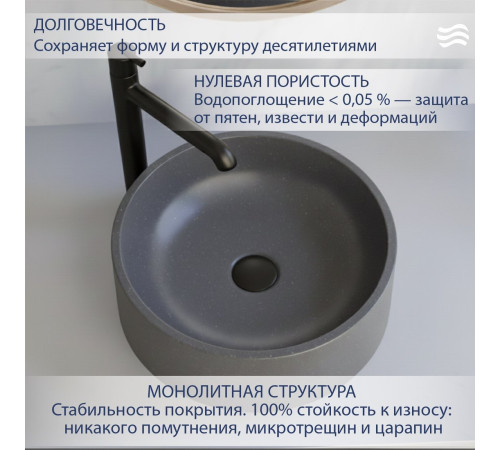 Умывальник Lauter Laguna 21L403G Grey