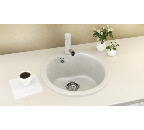 Кухонная мойка Ulgran U-102n 341 ультра-белый