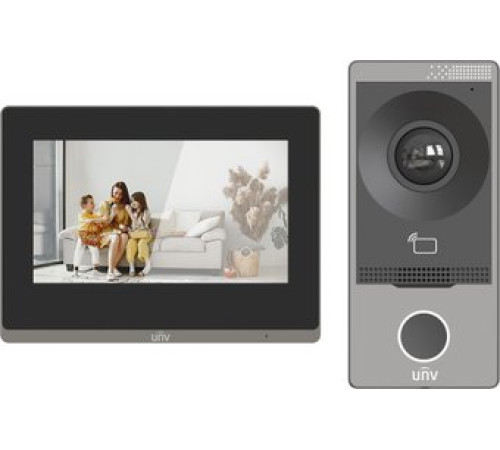 Комплект видеодомофона Uniview KIT/201S/372S