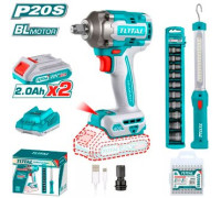 Total TOSLI23048 гайковерт, фонарь, 2 АКБ