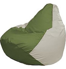 Кресло-мешок Flagman Груша Медиум Г1.1-231 оливковый/белый