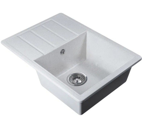 Кухонная мойка Marblan Recta R бежевый, с сифоном