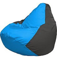Кресло-мешок Flagman Груша Медиум Г1.1-270 голубой/тёмно-серый