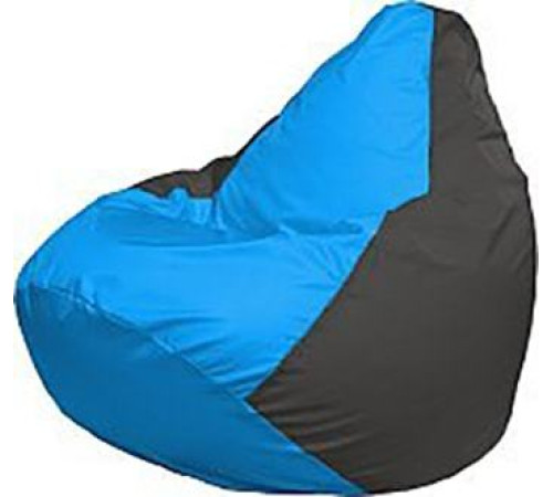 Кресло-мешок Flagman Груша Медиум Г1.1-270 голубой/тёмно-серый