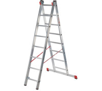 Лестница-стремянка Новая высота NV 322 двухсекционная профессиональная 2x14 ступеней