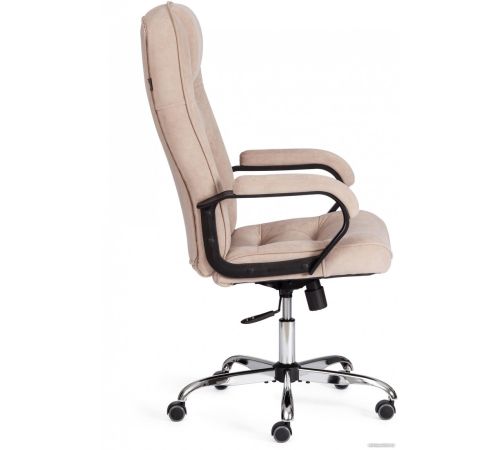 Офисное кресло TetChair СН9944 флок/хром бежевый