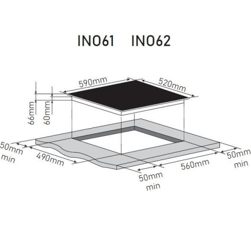 Варочная панель ZorG INO62 white