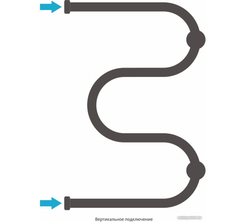 Полотенцесушитель Сунержа М-образный 600x400 +2 полки 00-0008-6040