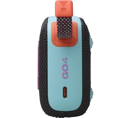 Беспроводная колонка JBL Go 4 черный/оранжевый