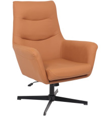 Офисное кресло AksHome Hudson экокожа, охра PU-17/черный