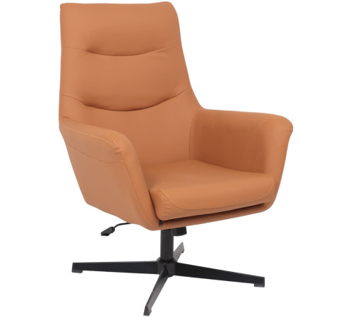 Офисное кресло AksHome Hudson экокожа, охра PU-17/черный