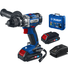 Дрель-шуруповерт Зубр Профессионал DB-201-22 с 2-мя АКБ, кейс