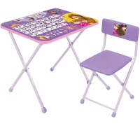 Детский стол Nika ММД2/А1 Маша и Медведь с азбукой