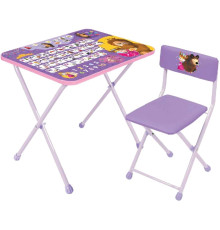 Детский стол Nika ММД2/А1 Маша и Медведь с азбукой