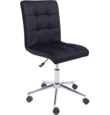 Офисное кресло AksHome Роза квадрат велюр, черный