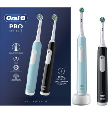 Комплект зубных щеток Oral-B Pro Series 1 D305.523.3H 2 шт, черный/бирюзовый
