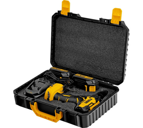 Дрель-шуруповерт Denzel CDQ-20 с 2-мя АКБ, кейс