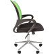 Офисное кресло CHAIRMAN 696 хром новый подлокотник TW светло-зеленый
