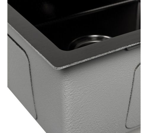 Кухонная мойка ARFEKA ECO AR 450*500 BLACK PVD NANO DECOR