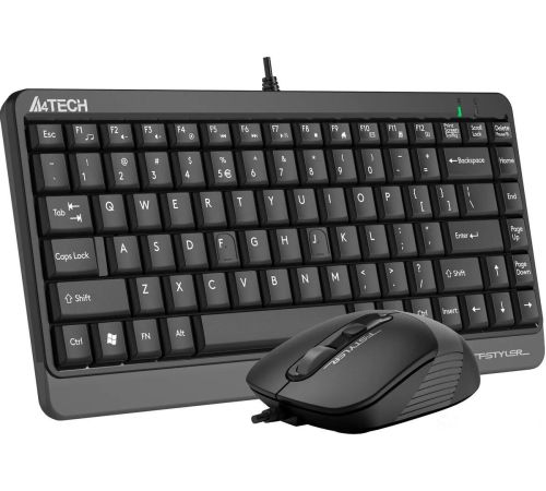 Офисный набор A4Tech Fstyler F1110 черный/серый