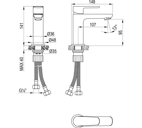 Смеситель Decoroom DR29011