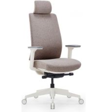 Офисное кресло SitZone CH-K55A-BS ткань, бежевый, пластик, корпус белый