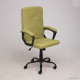 Офисное кресло AksHome Mark Chrome ткань, светло-зеленый
