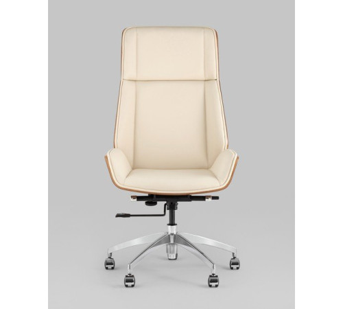 Офисное кресло TopChairs Crown SN A312 8383-1 Walnut Back бежевый