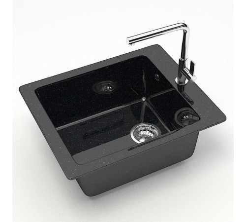 Кухонная мойка MARRBAXX Карельский камень модель 8/Q4 F008Q004 черный