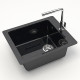 Кухонная мойка MARRBAXX Карельский камень модель 8/Q4 F008Q004 черный