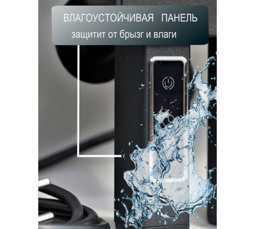 Полотенцесушитель Granula Квадро Вертикаль 15х150 терморегулятор с таймером, белый