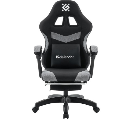 Игровое геймерское кресло Defender Runa Pro черный/серый