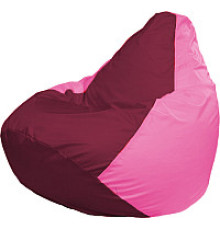 Кресло-мешок Flagman Груша Медиум XL Г1.1-306 бордовый/розовый