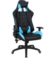 Кресло Brabix GT Master GM-110 черный/голубой