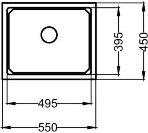 Кухонная мойка Granula KS-5501iU креман