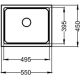 Кухонная мойка Granula KS-5501iU креман