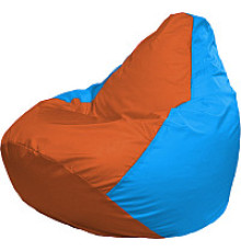 Кресло-мешок Flagman Груша Супер Мега 4XL Г5.1-220 оранжевый/голубой