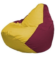 Кресло-мешок Flagman Груша Мини L Г0.1-265 желтый/бордовый