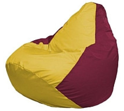 Кресло-мешок Flagman Груша Мини L Г0.1-265 желтый/бордовый