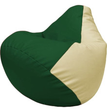 Кресло-мешок Flagman Груша Макси Г2.3-0110 зелёный/светло-бежевый