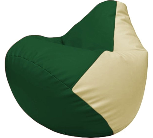 Кресло-мешок Flagman Груша Макси Г2.3-0110 зелёный/светло-бежевый